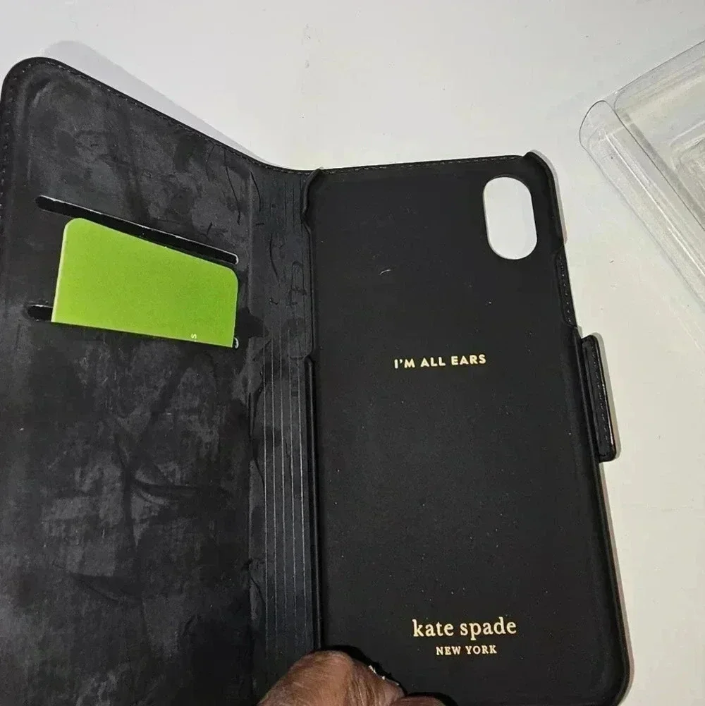 KATE SPADE‎ GARDENIA FOLIO IPHONE CASE WIRU1041 - BLACKMULTI - XS